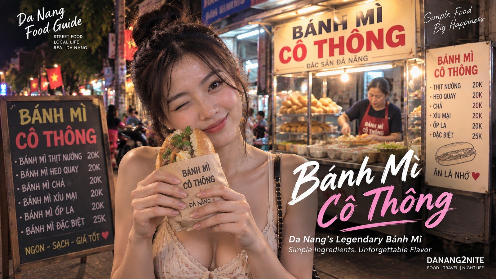 Banh Mi Co Thong Da Nang｜Banh Mi Chao, Prices & Late-Night Guide